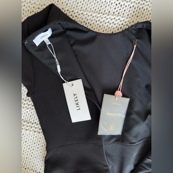 NWT LIKELY Liana Women's Black Mini Dress Size 2 - Picture 9 of 11